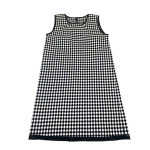 Black and white Checked Summer  mini dress